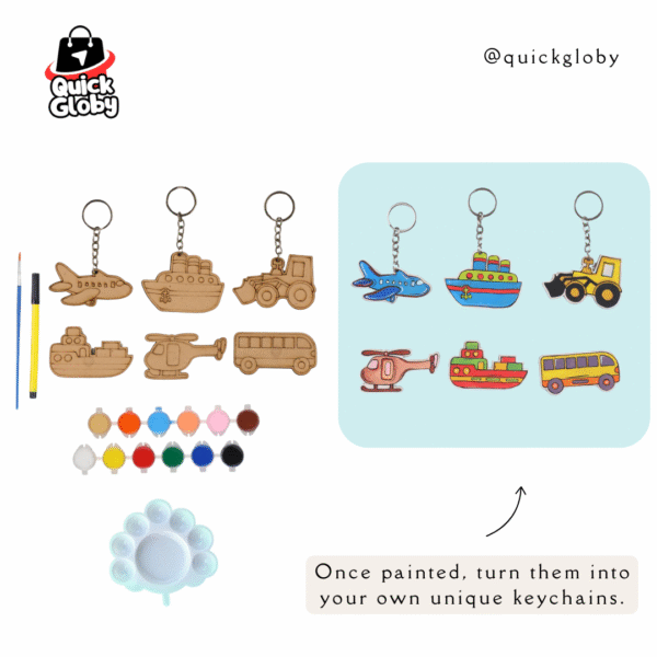 Vehicle Painting Kit with MDF Keychains - Image 4