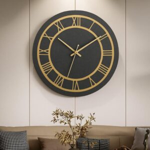 Luxury Acrylic Gold Roman Numeral Wall Clock